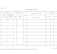 정보요청(통보)관리대장